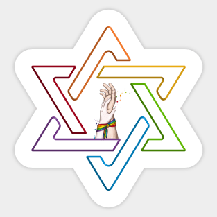 Star of David Lgbt Pride Gift Sticker